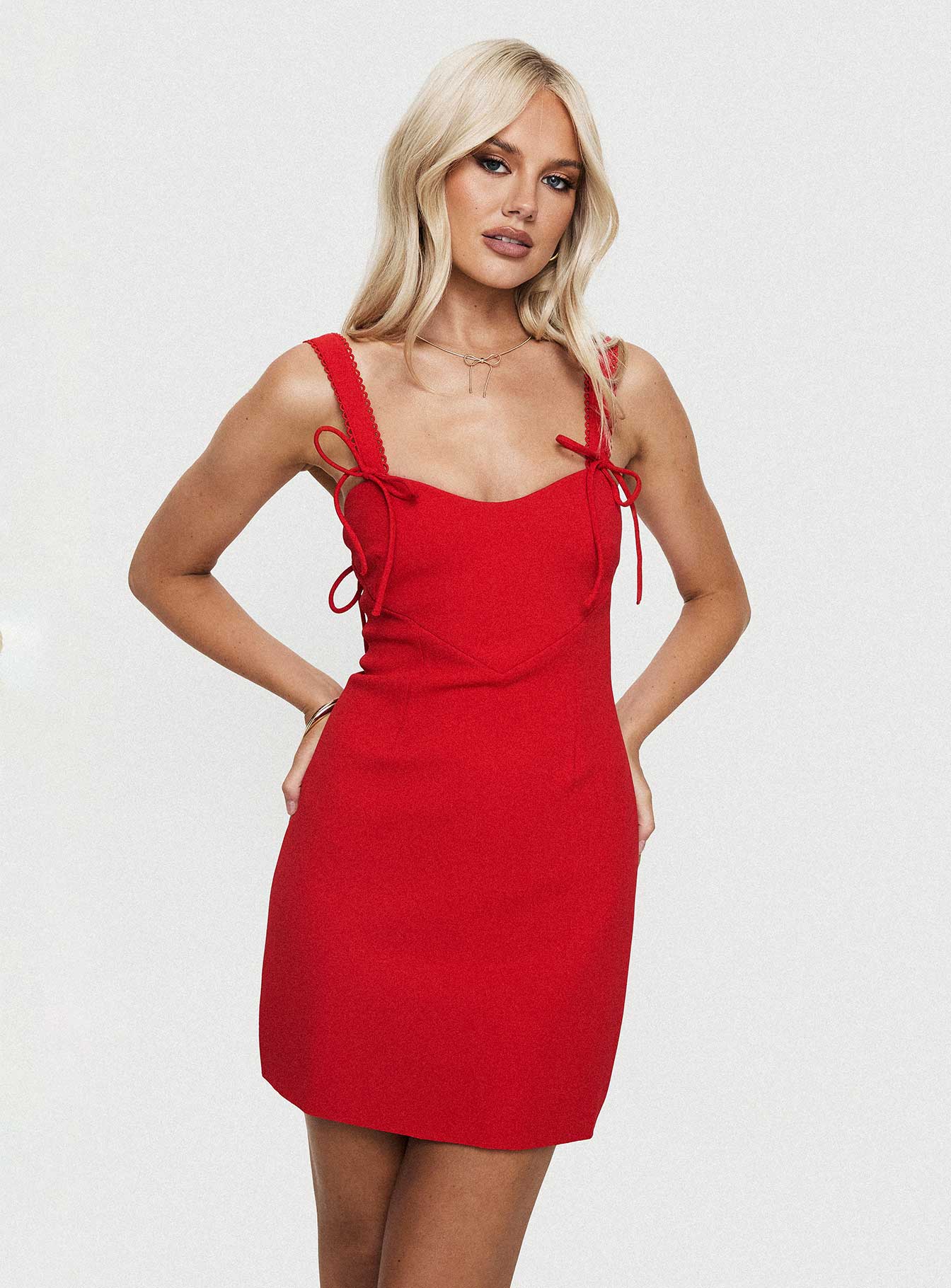 Saphira | Bold Red Mini Dress
