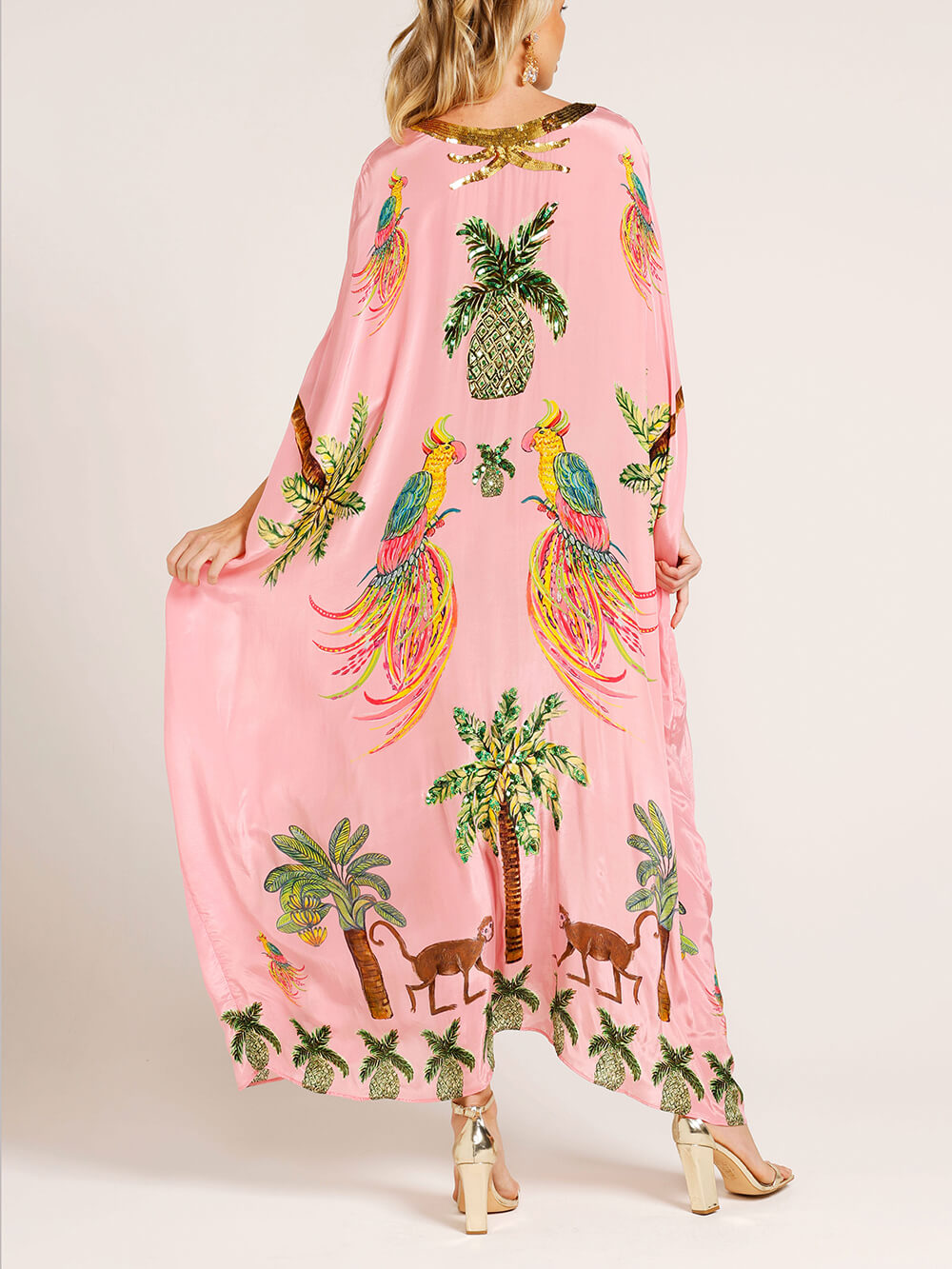 Mandy | Artsy Dress With Tropical Print