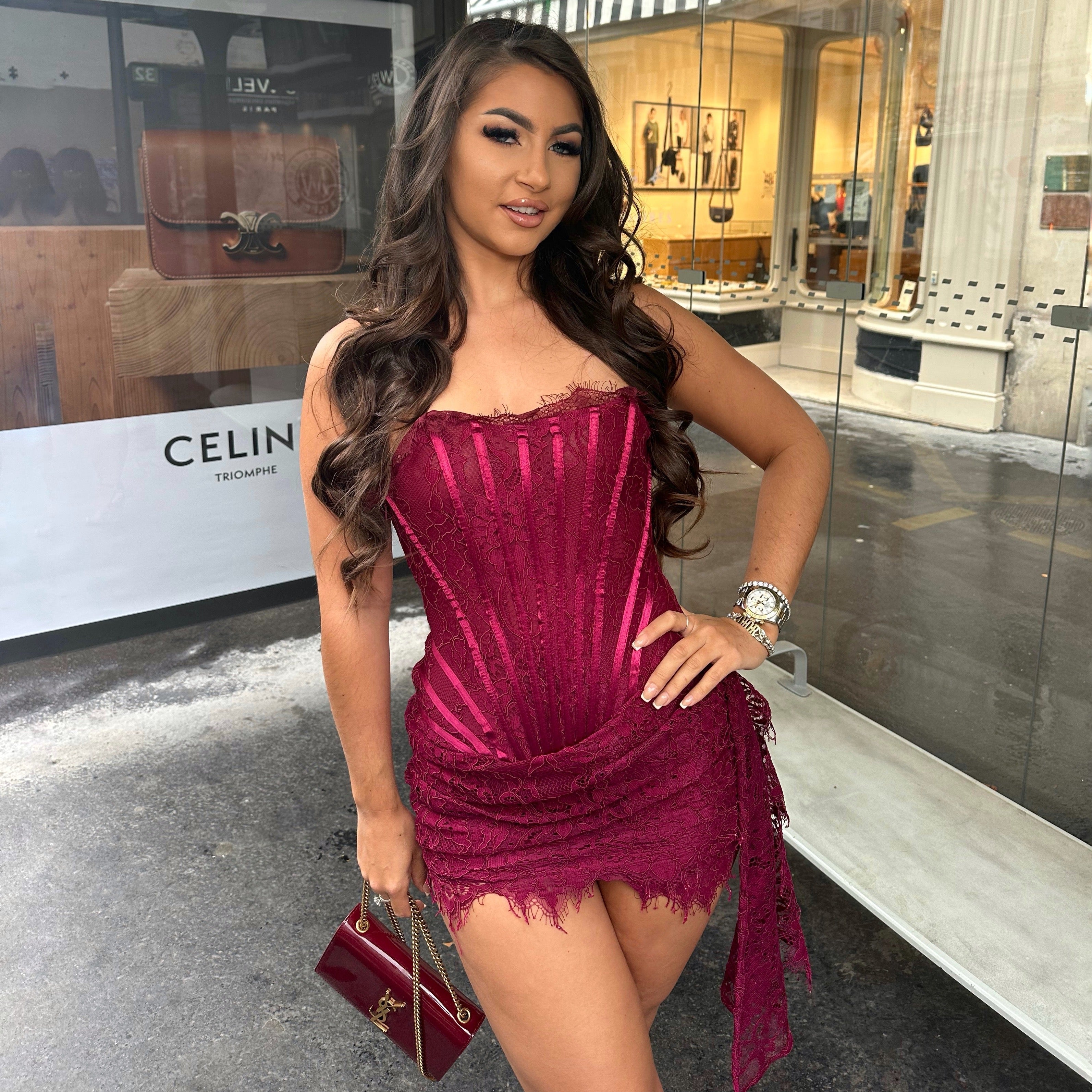 Rosaria | Lace Corset Dress