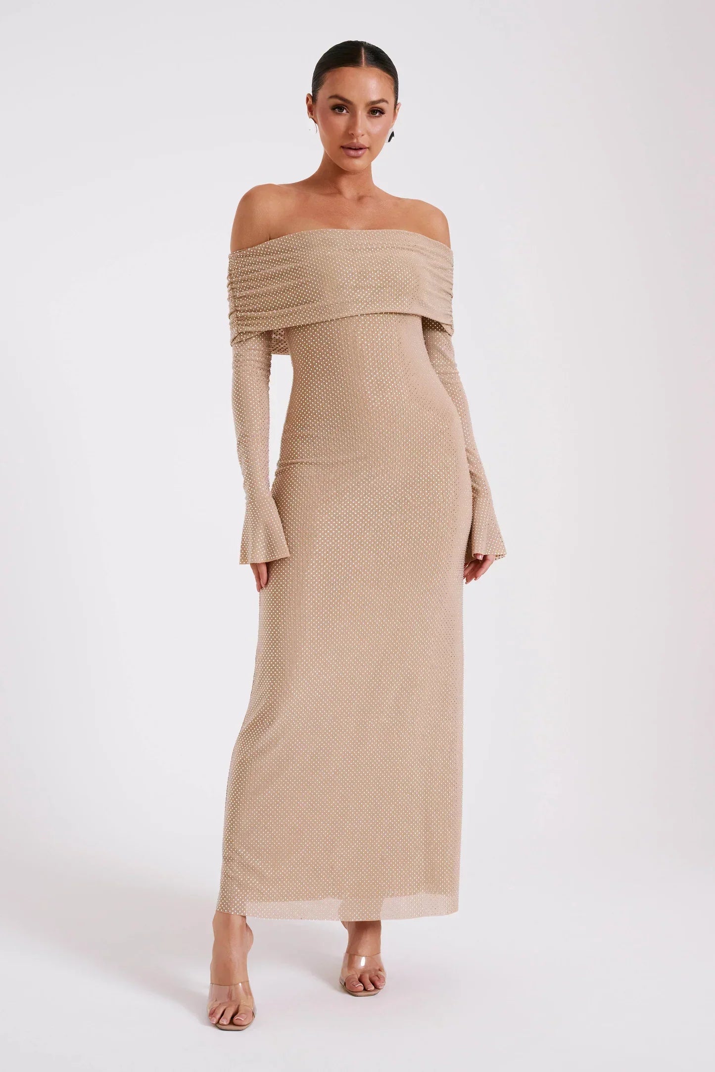 Malika | Elegant Off-Shoulder Dress