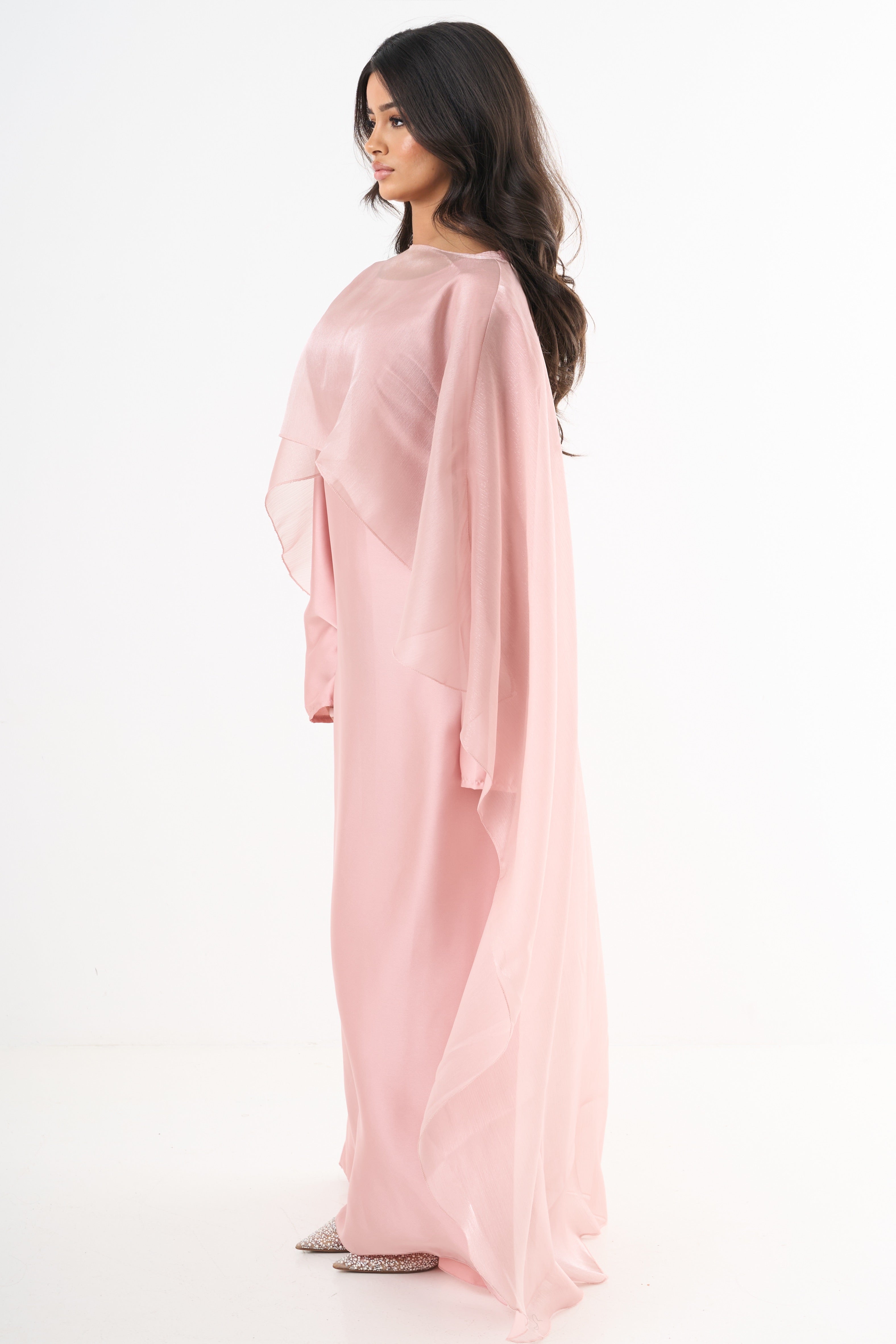 Sarah | Elegant Cape Dress