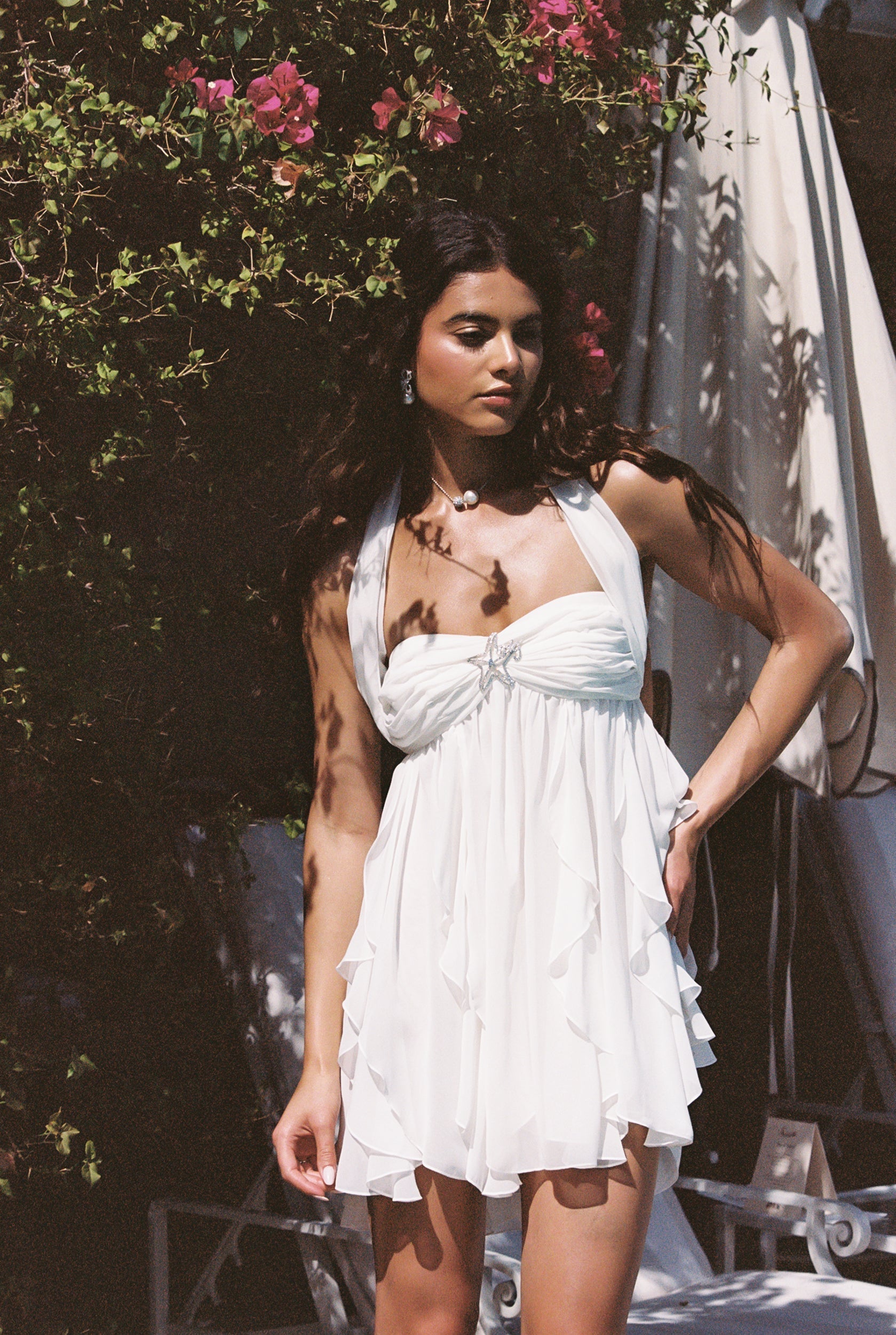 Arabella | Floral Chiffon Mini Dress