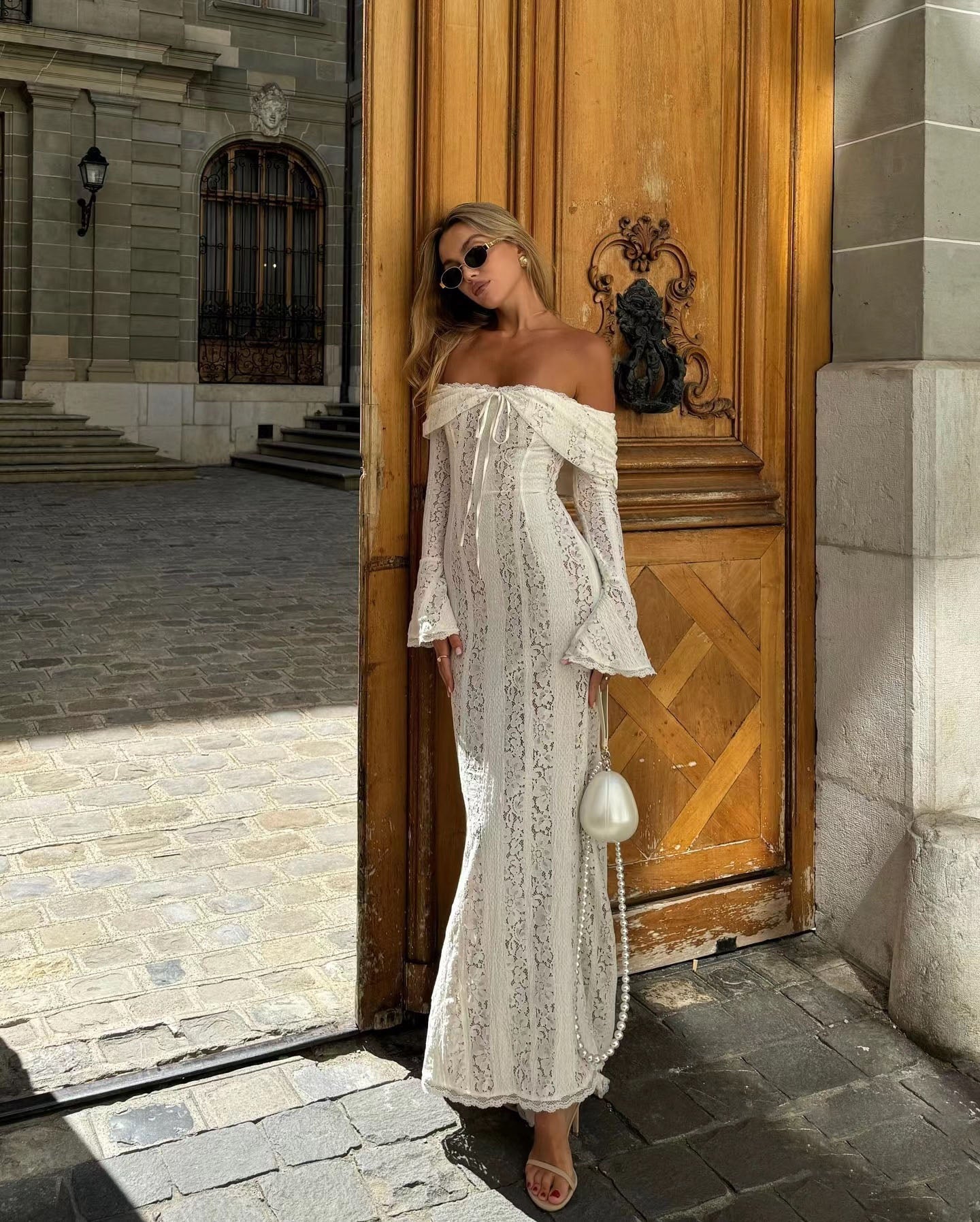 Claudia | Long Lace Dress