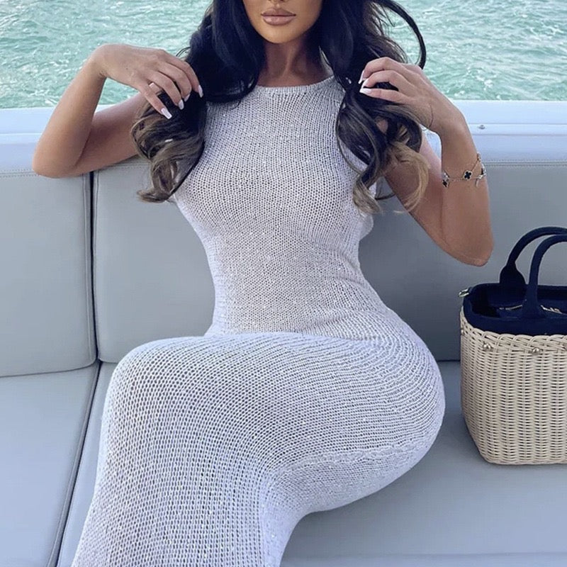 Isadora Backless Dress - Orange