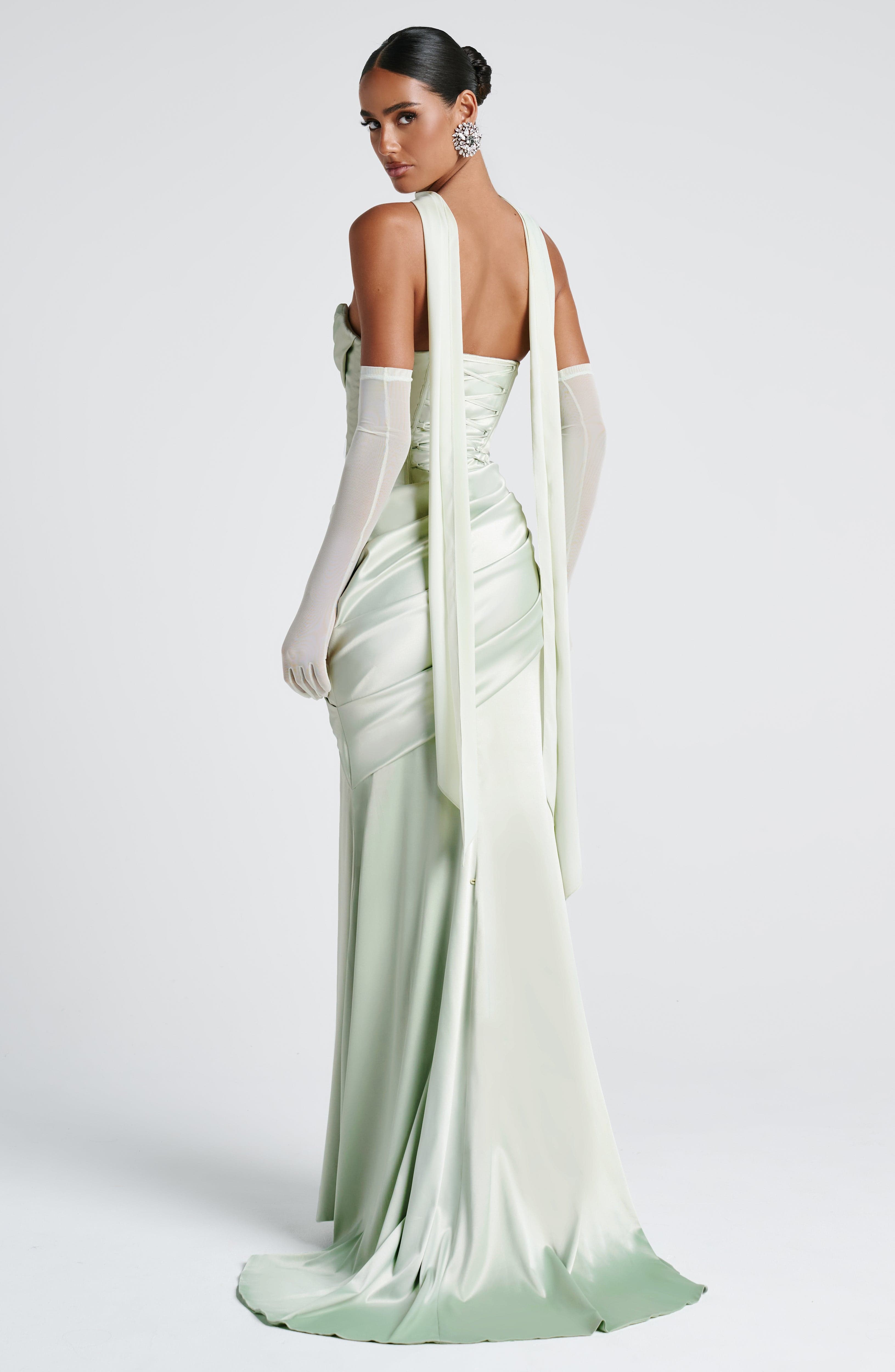 Amaris | Soft Mint Maxi Dress