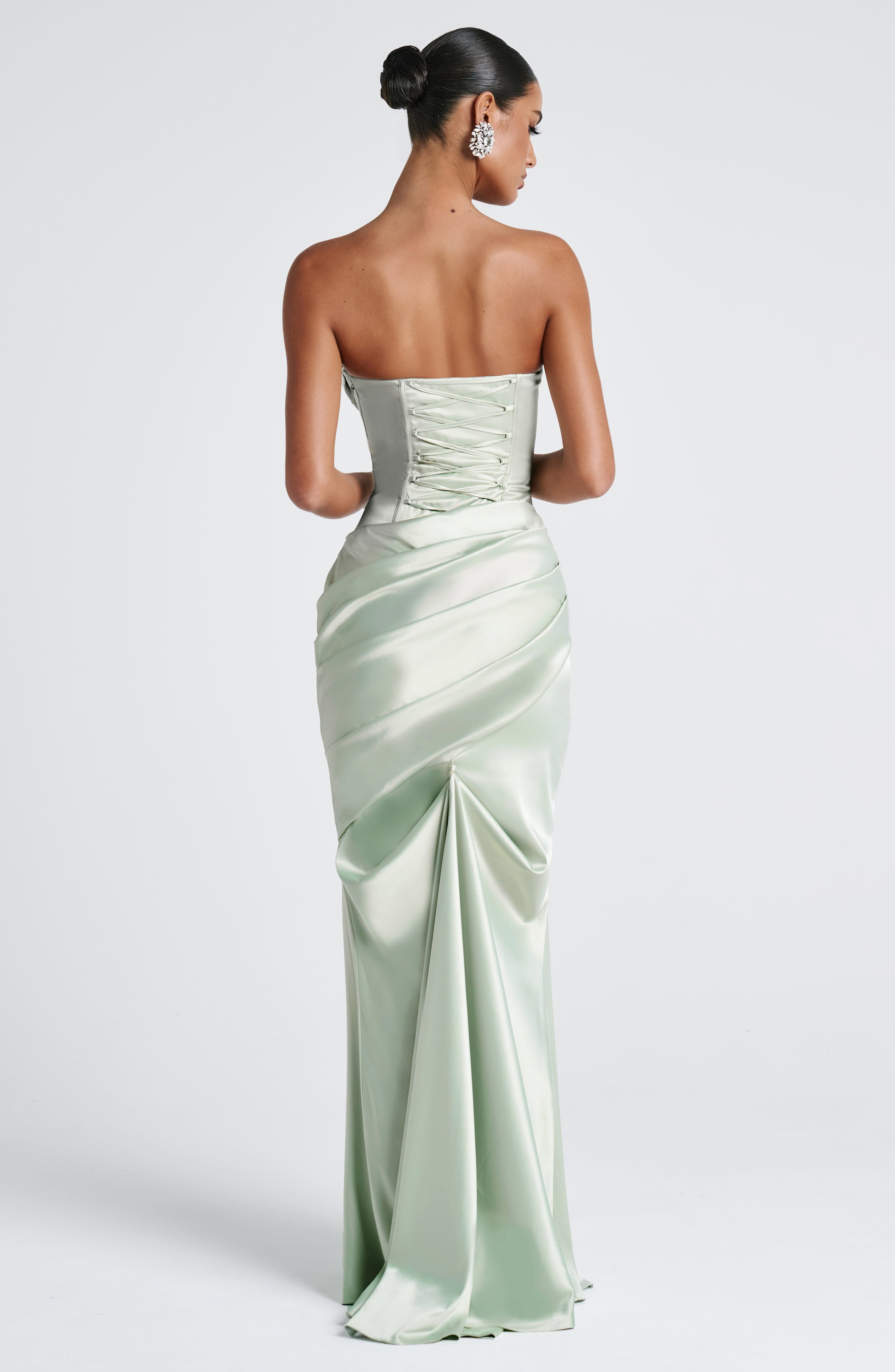Amaris | Soft Mint Maxi Dress