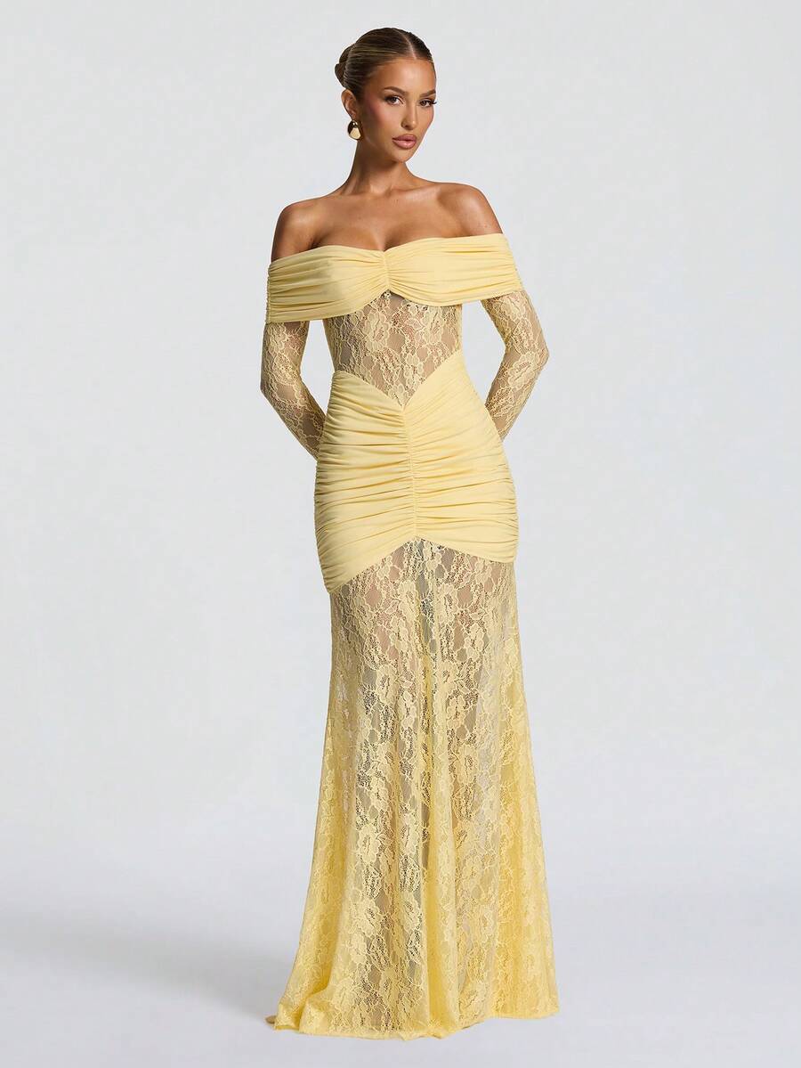 Marielle | Elegant Lace Party Gown