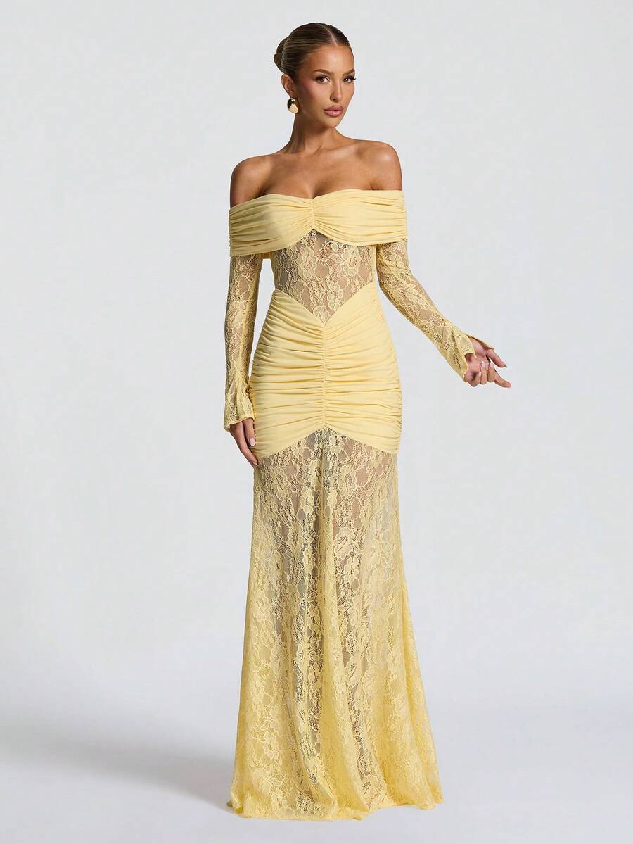 Marielle | Elegant Lace Party Gown