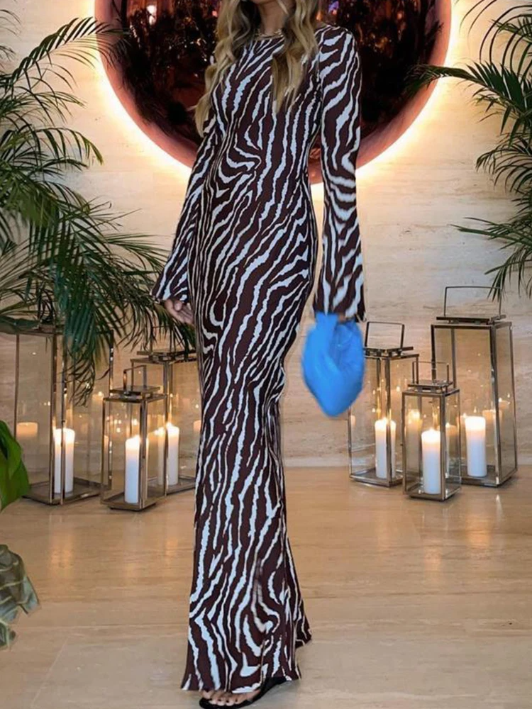 Winnie | Leopard Print Maxi Dress