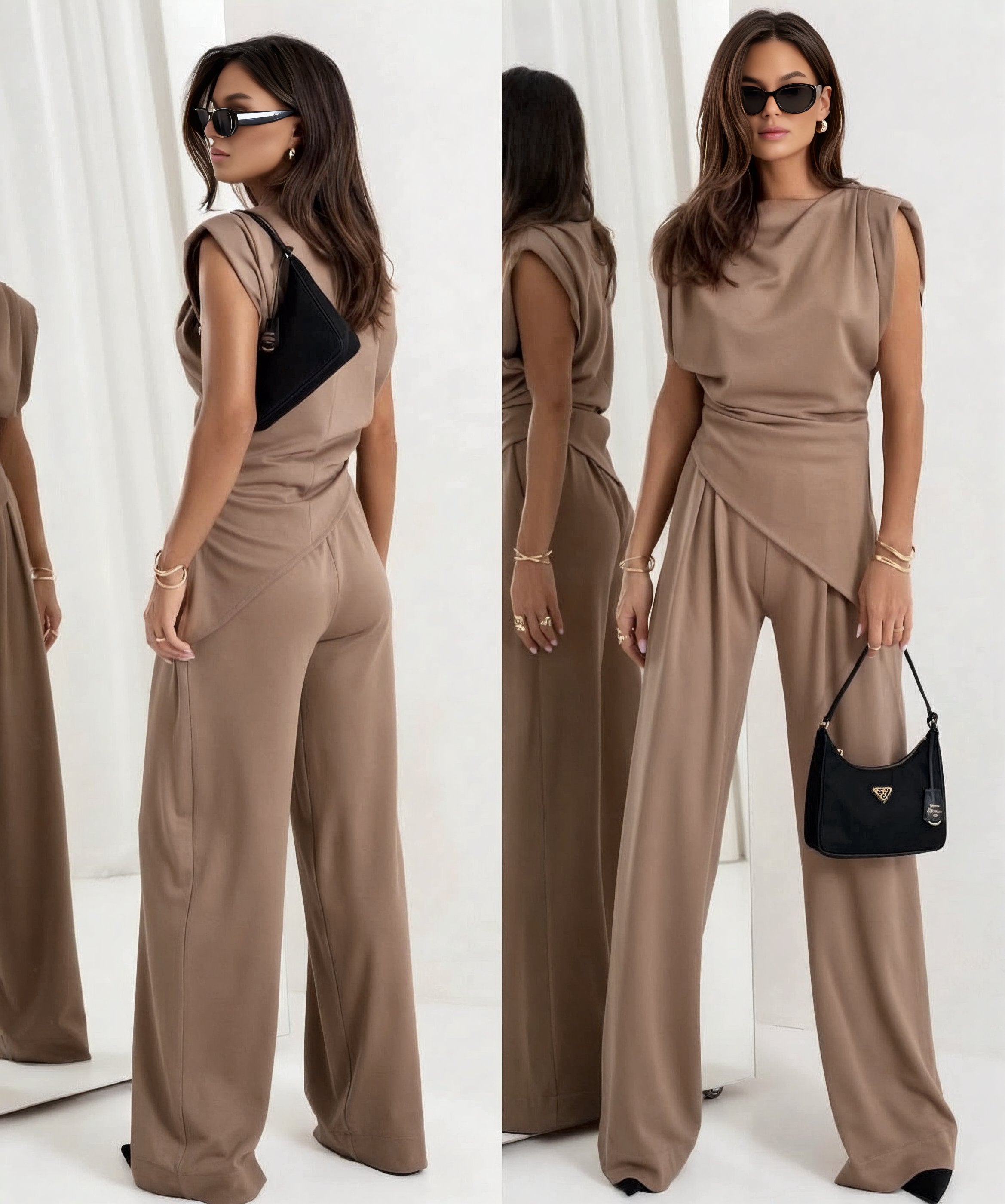 Stylish Sleeveless Two-Piece Set