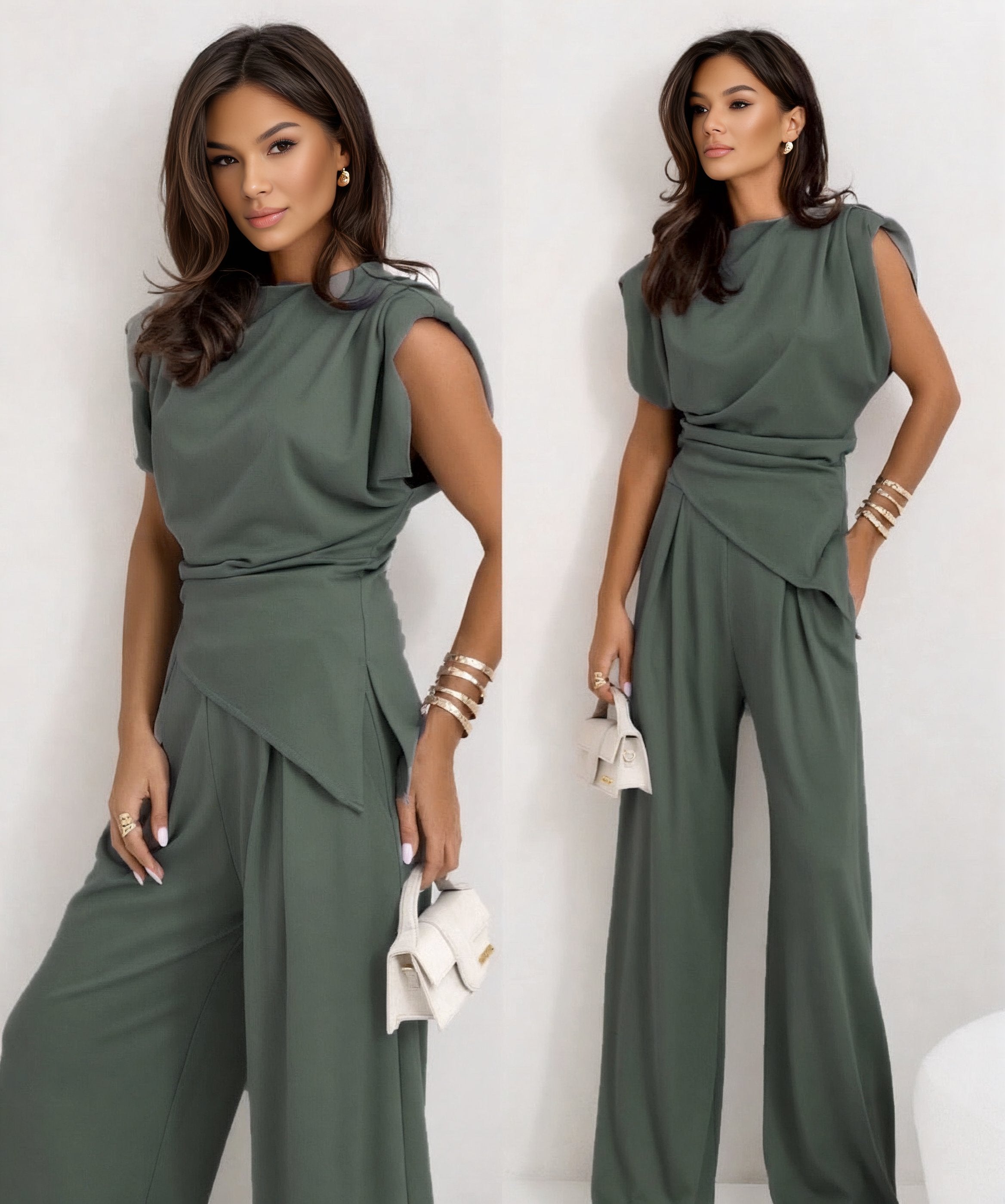 Stylish Sleeveless Two-Piece Set