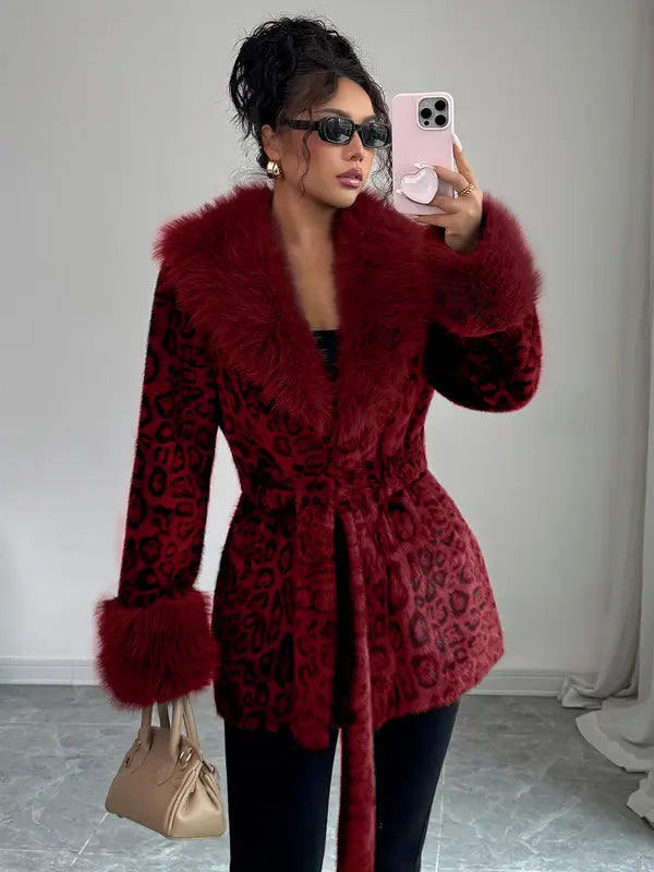 Emily Winter Leopard Coat