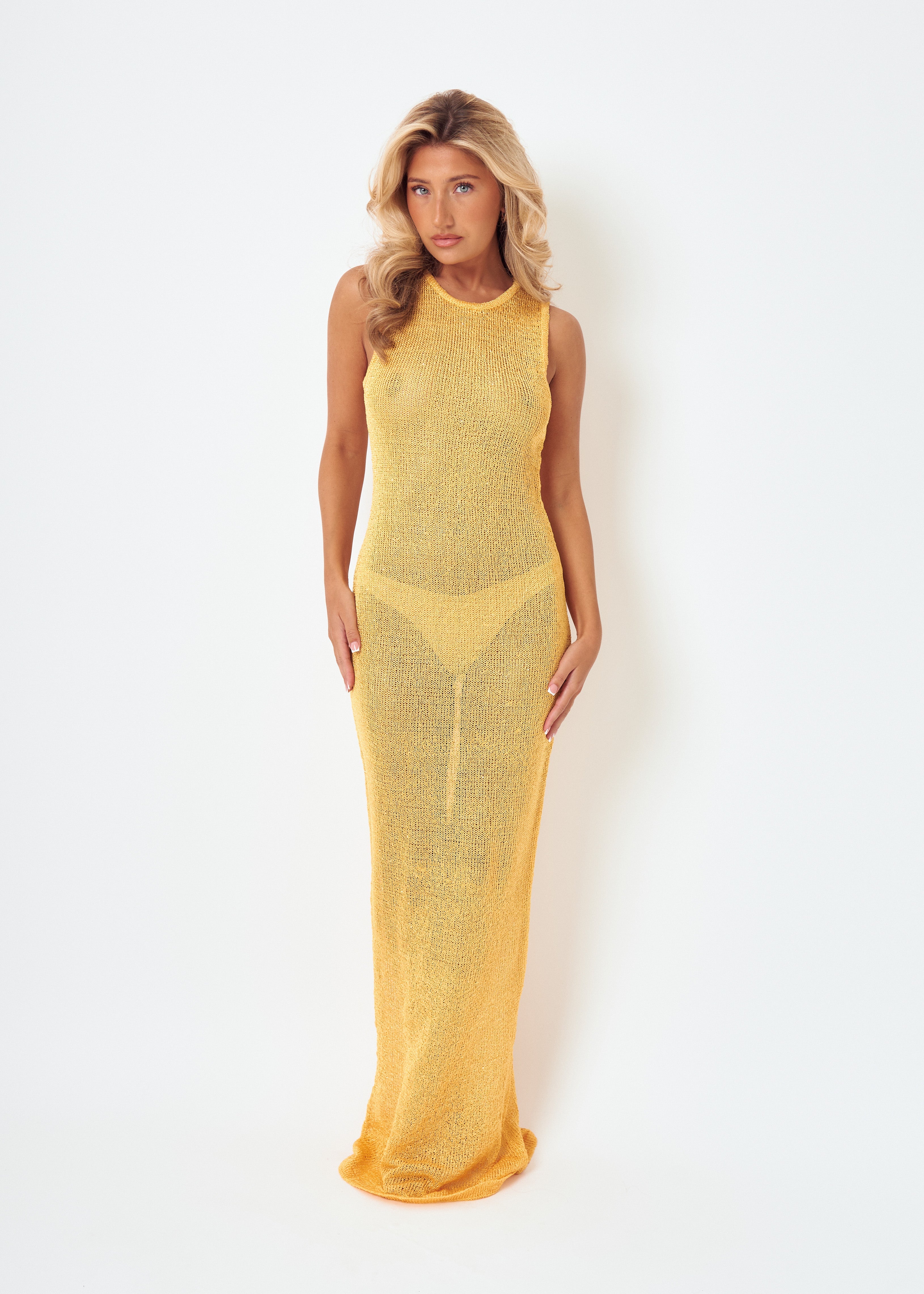 Ava Sparkle Knit Maxi Dress