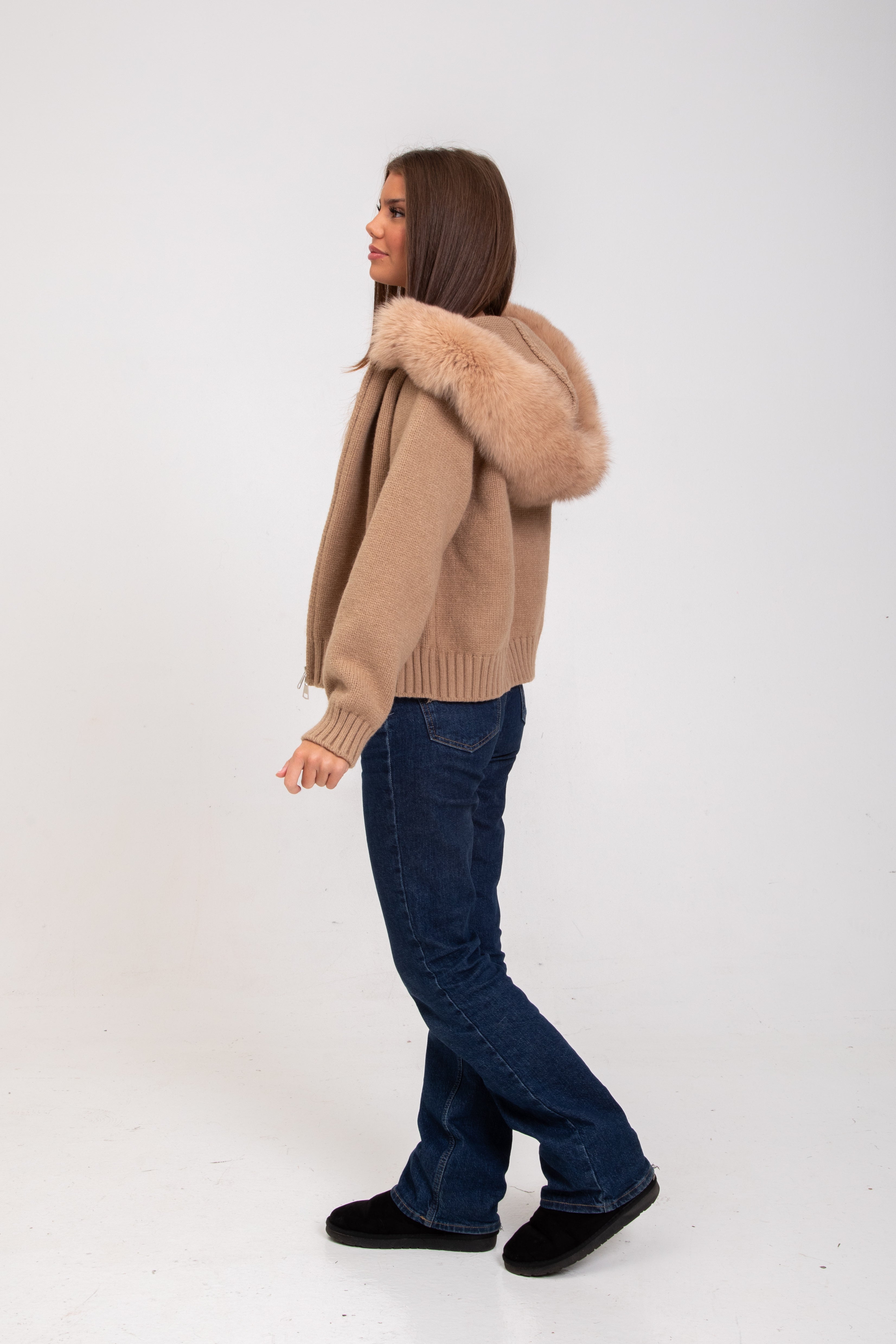 Joanna | Elegant Fur Cardigan