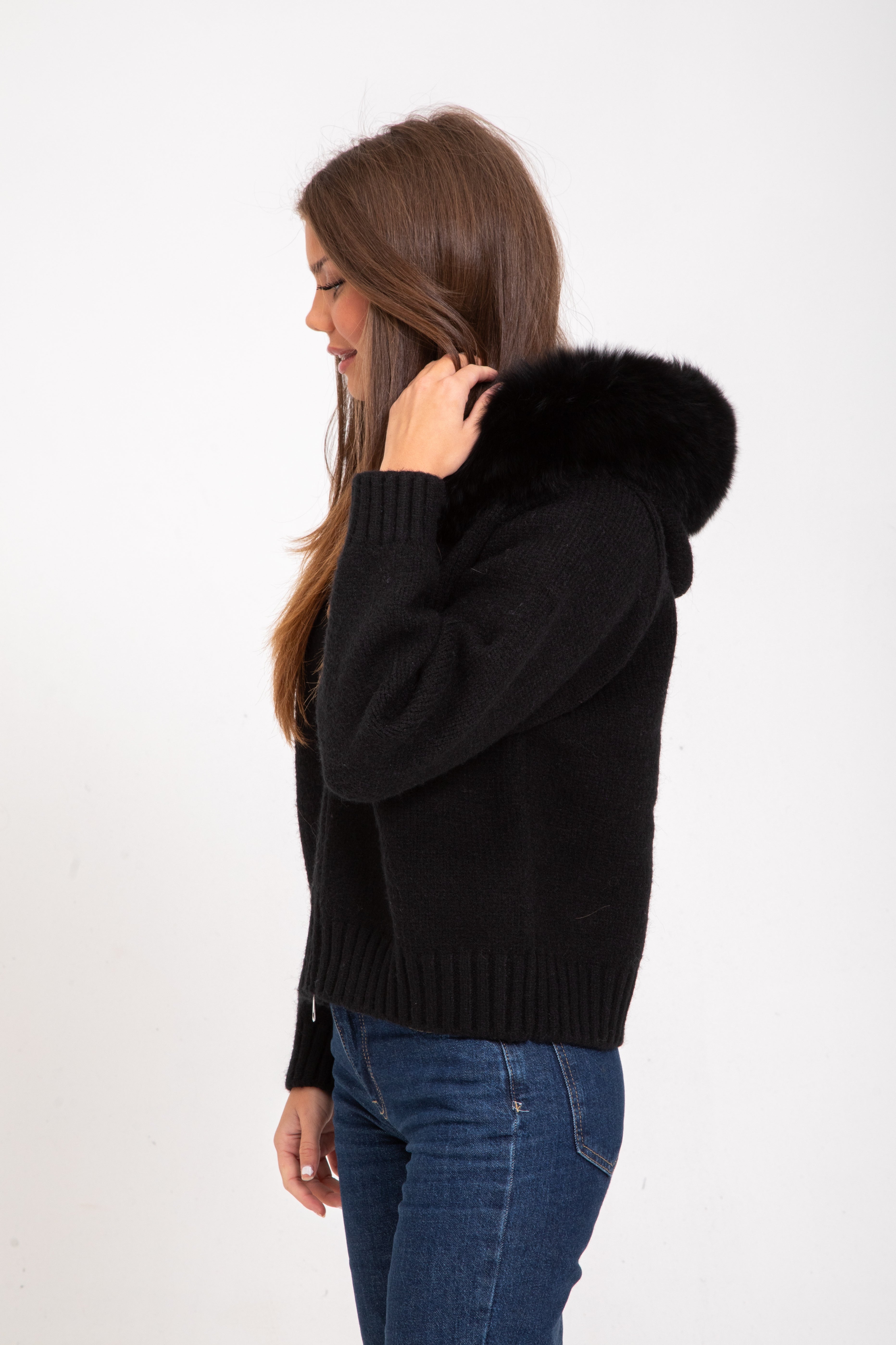 Joanna | Elegant Fur Cardigan