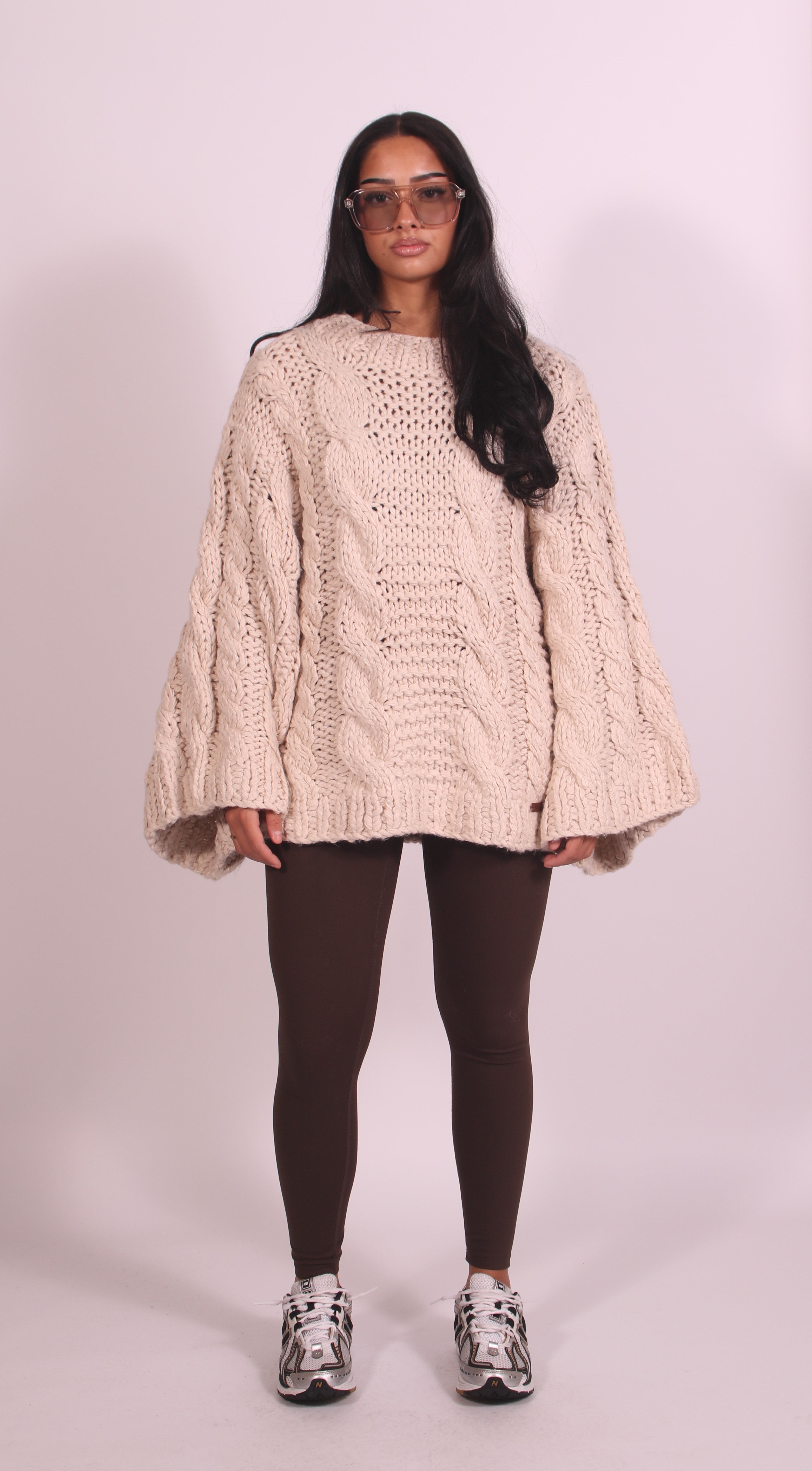 Exclusive handmade sweater Greige