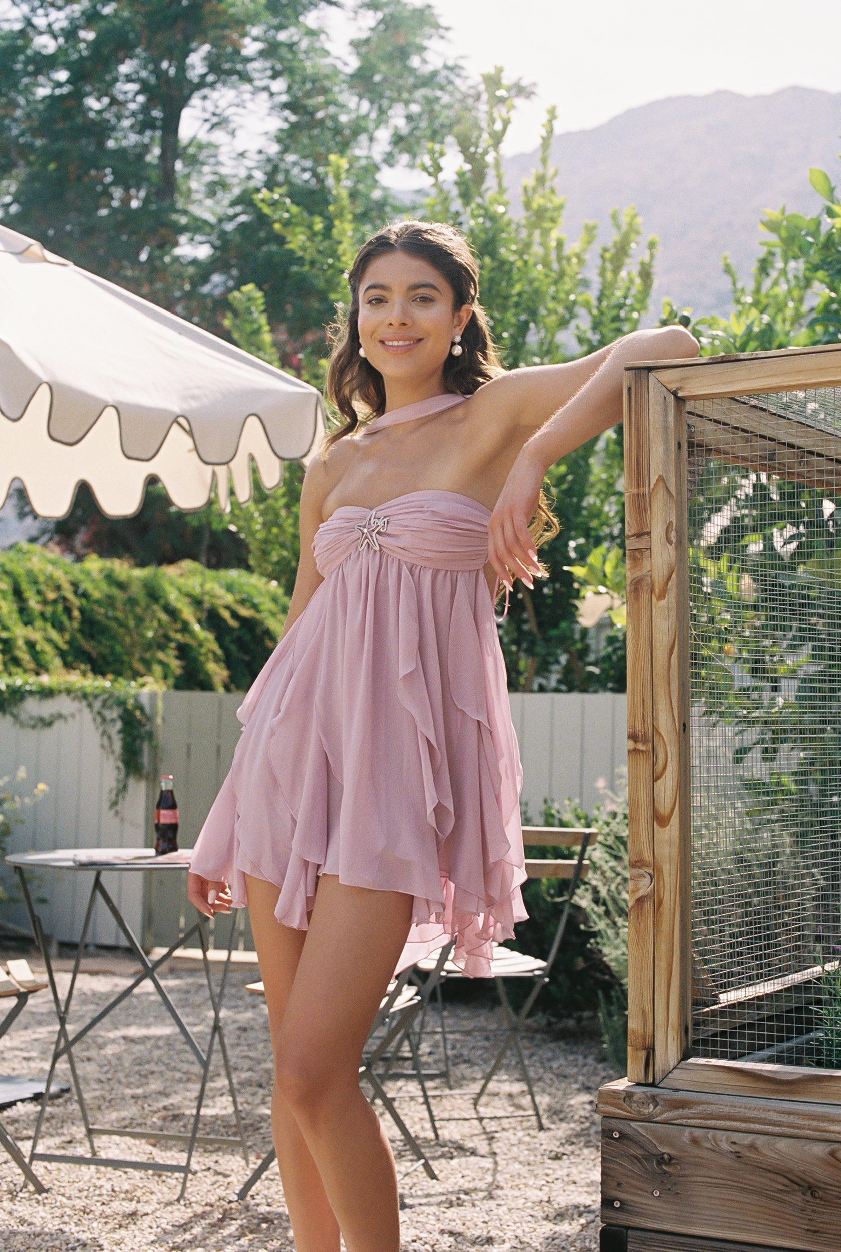 Arabella | Floral Chiffon Mini Dress