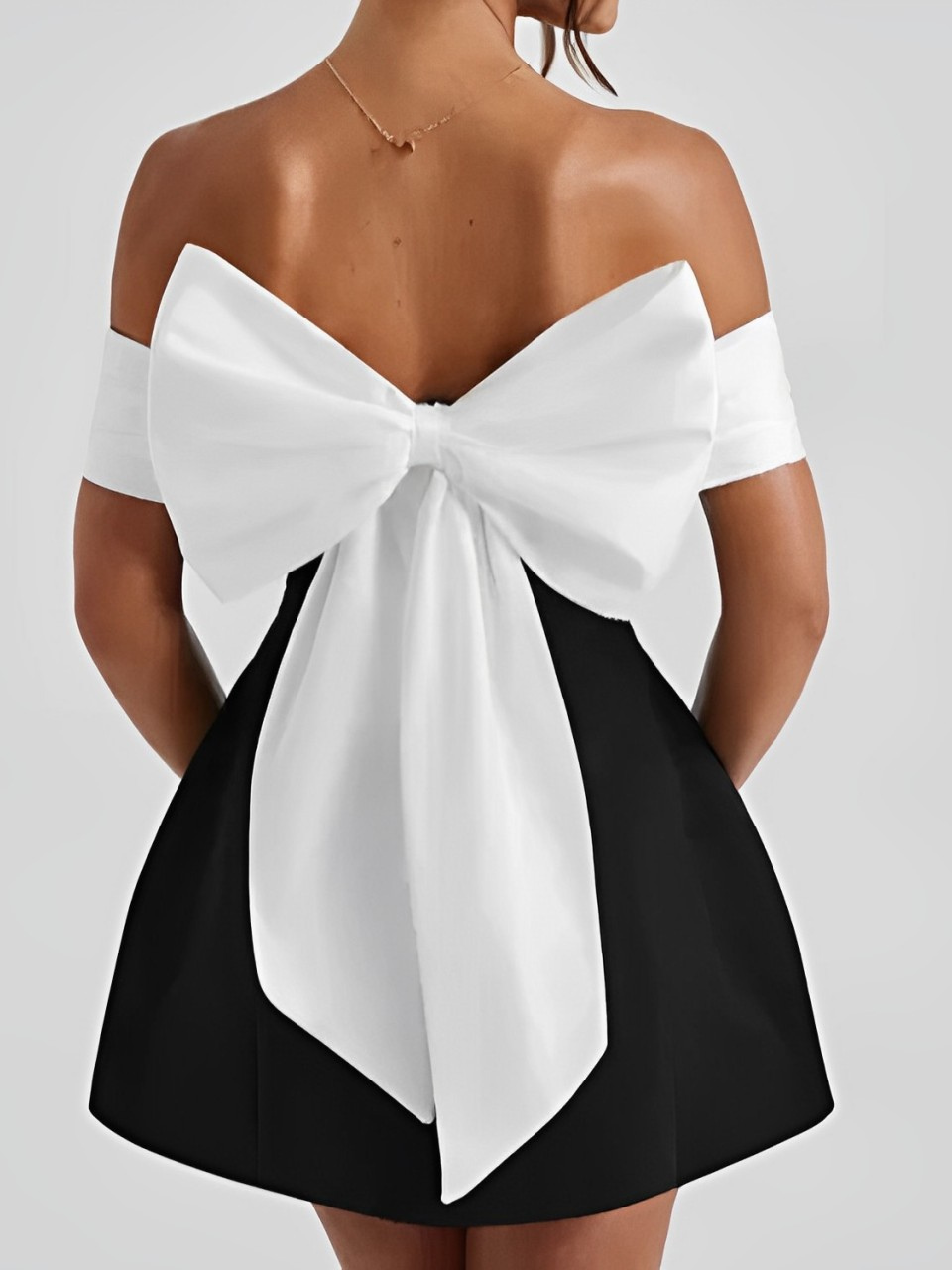 Lilly Bow | Elegant Mini Dress