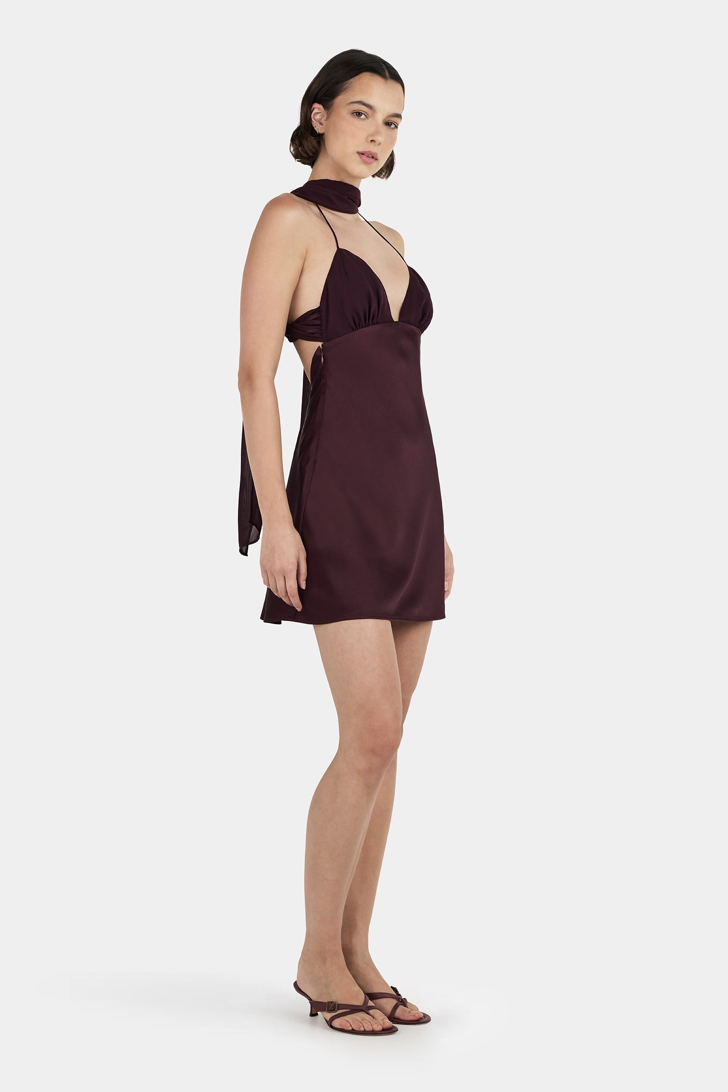 Alanah Mini Dress Plum