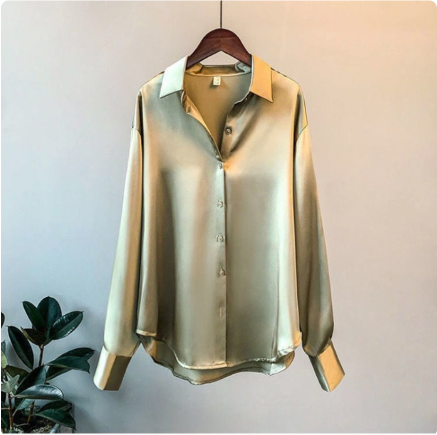 Lara - Luxury Satin Shirt