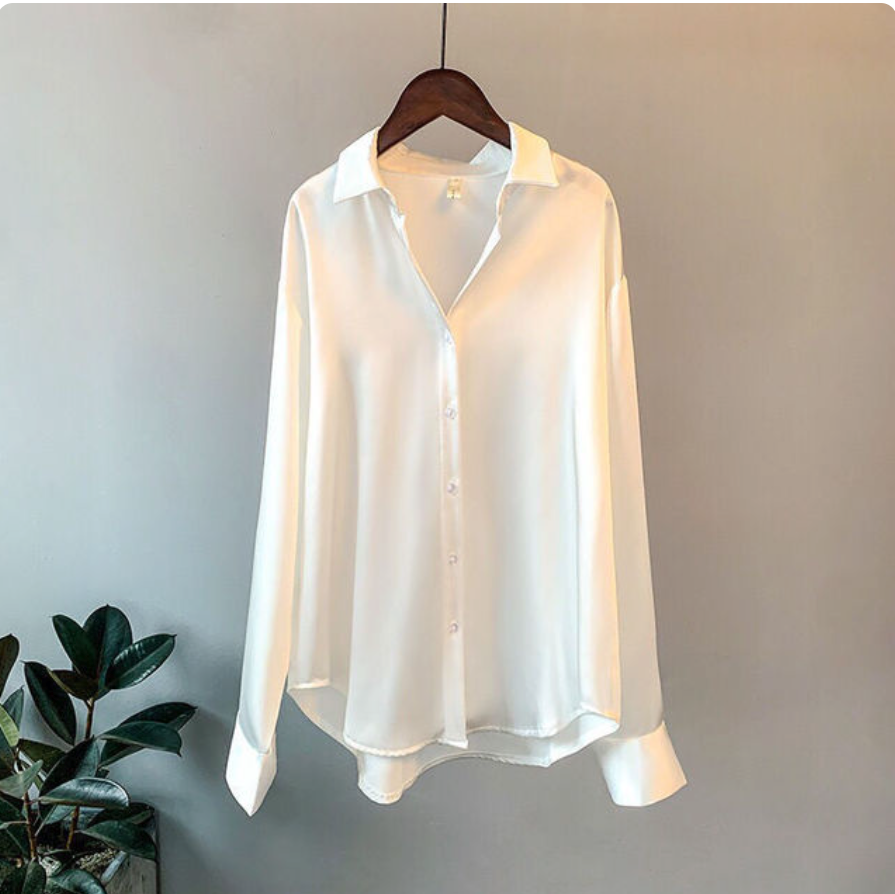 Lara - Luxury Satin Shirt