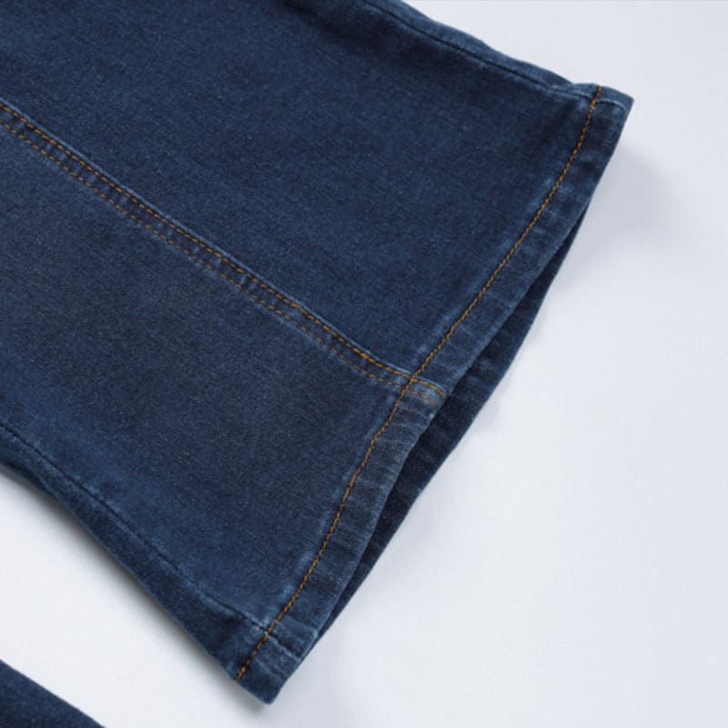 Lucie Backless Heart Denim Jumpsuit